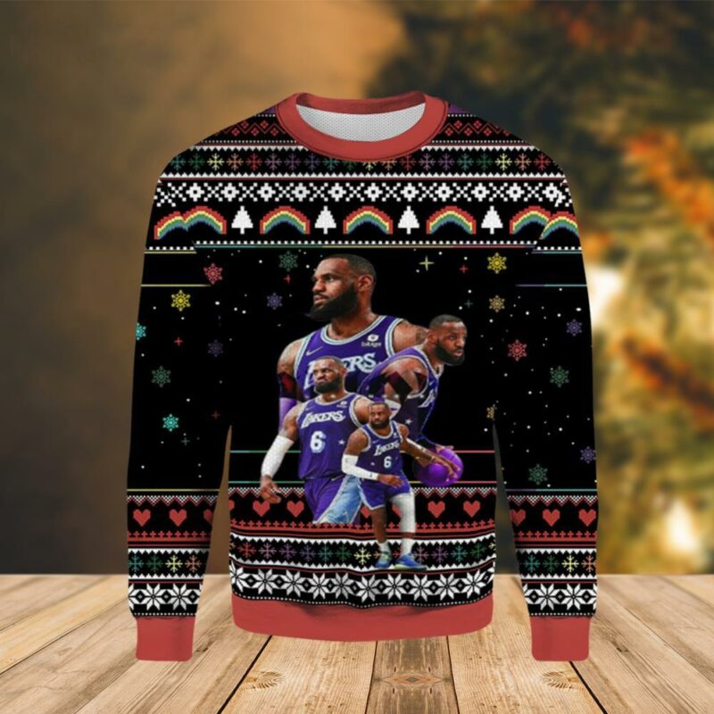 Lebron James Lakers Basketball Ugly Sweater - Narides