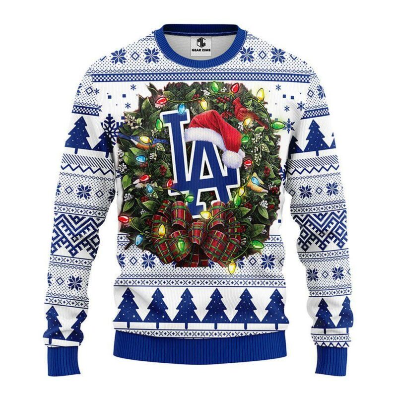 Los Angeles Dodgers Party Ideas Christmas Jumper Ugly Sweater - Narides