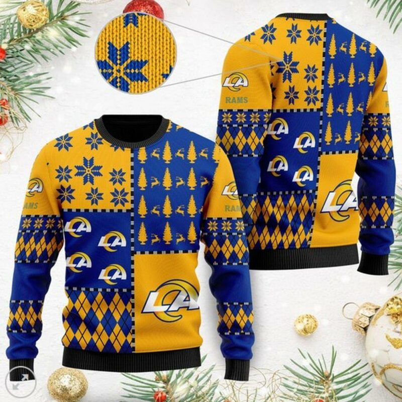 Los Angeles Rams Christmas S Best Christmas For Rams Fans Christmas Awesome Ugly Sweater - Narides