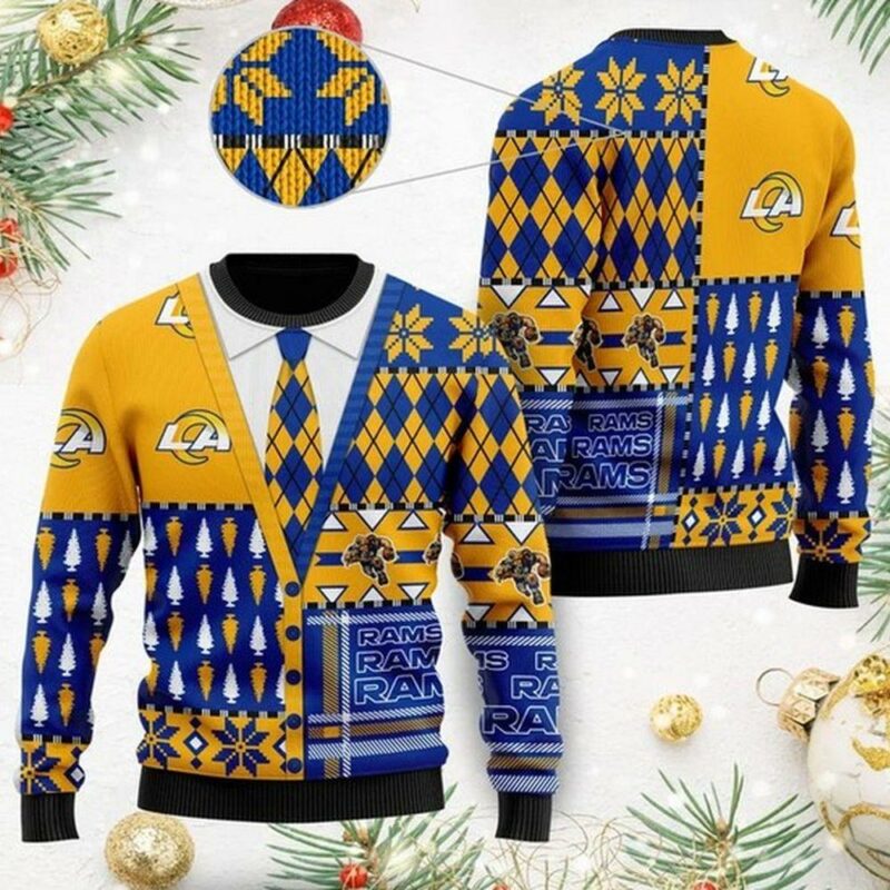 Los Angeles Rams Nfl American Football Team Christmas Limited Ugly Sweater - Narides