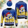 Los Angeles Rams Symbol Wearing Santa Claus Hat Ho Ho Ho Christmas Limited Ugly Sweater - Narides