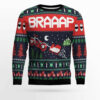 Motorbike Braaap Ugly Christmas Sweater