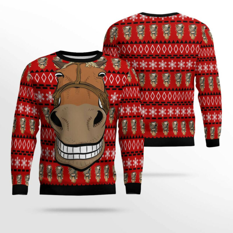 Funny Horse Christmas Ugly Christmas Sweater