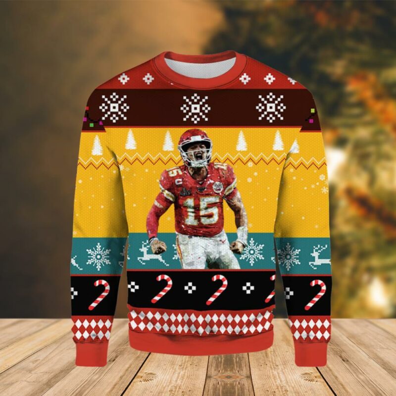 Mahomes Kansas City Chiefs Christmas Awesome Ugly Sweater - Narides