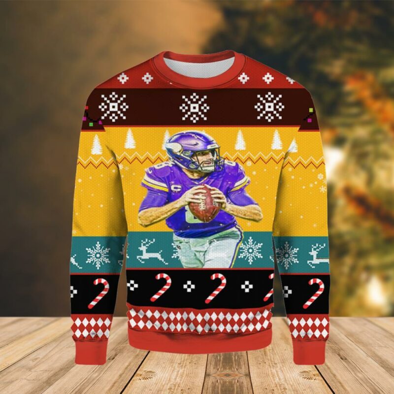 Minnesota Vikings Kirk Cousins Limited Ugly Sweater - Narides