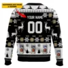 Personalized Black Miller Lite Ugly Sweater