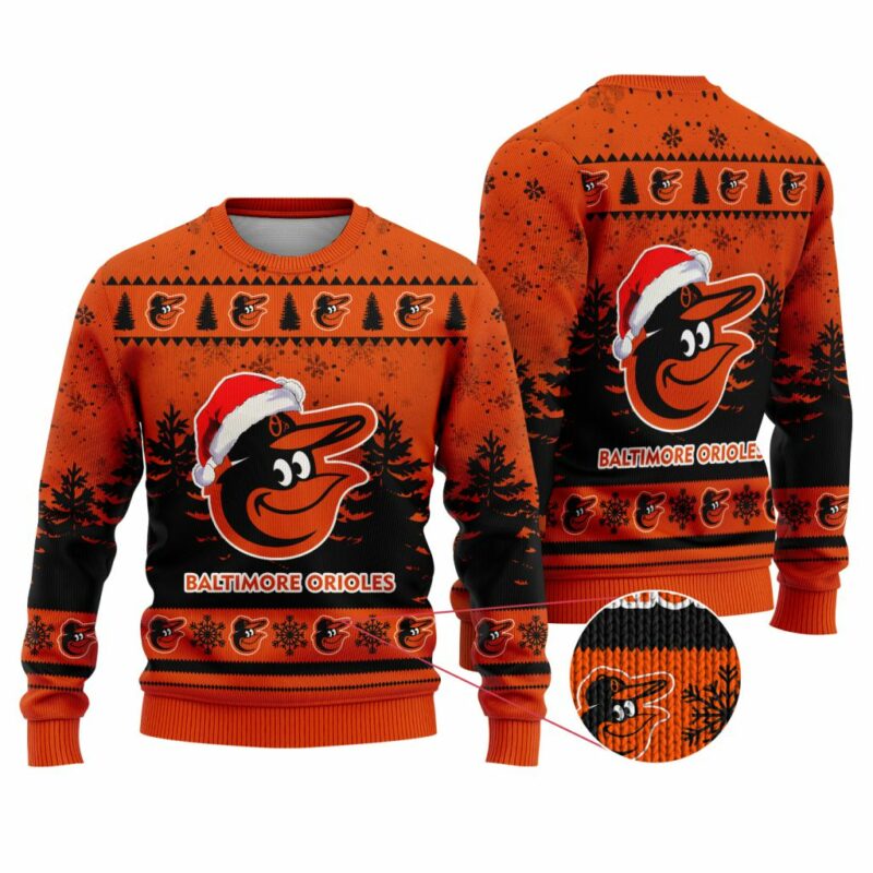 MLB Baltimore Orioles Special Christmas Ugly Sweater - Narides