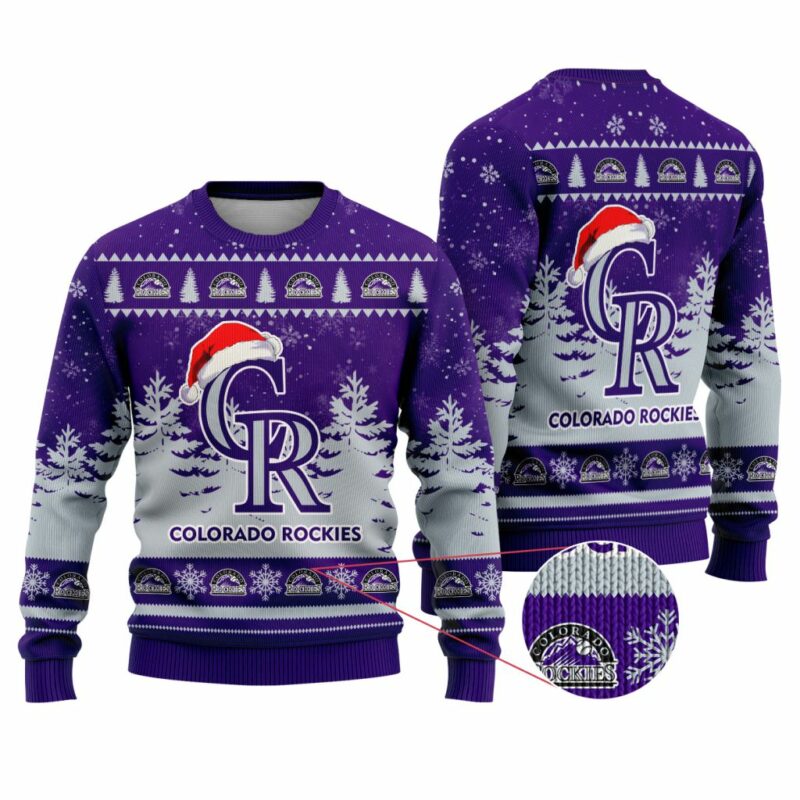 MLB Colorado Rockies Special Christmas Ugly Sweater - Narides