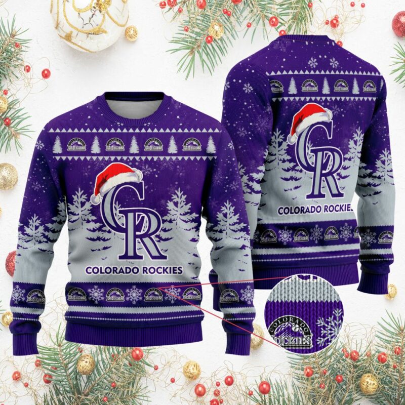 MLB Colorado Rockies Special Christmas Ugly Sweater - Narides