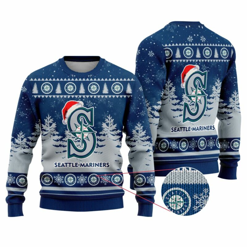 MLB Seattle Mariners Special Christmas Ugly Sweater - Narides