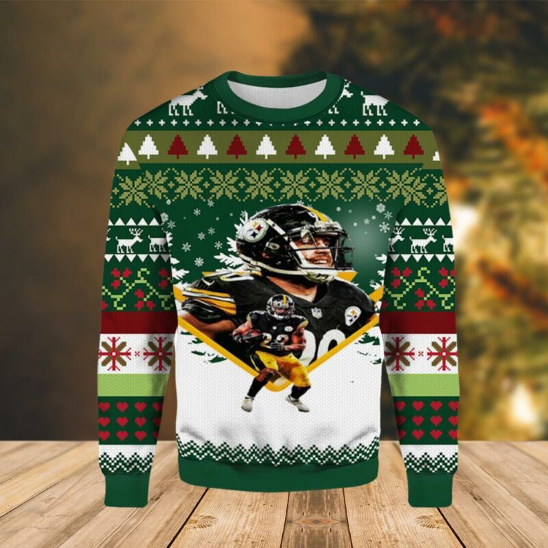 Najee Harris Tj Watt Pittsburgh Steelers Awesome Ugly Sweater - Narides