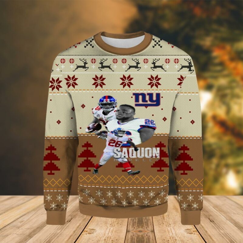 New York Giants Saquon Barkley Ugly Sweater - Narides