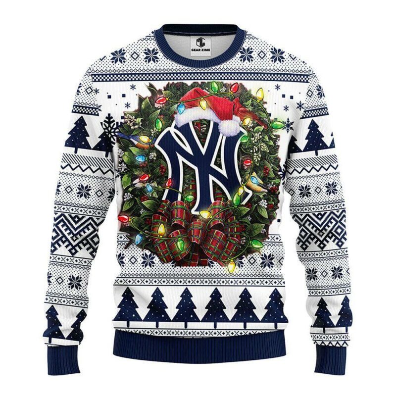 New York Yankees Party Ideas Christmas Jumper Limited Ugly Sweater - Narides