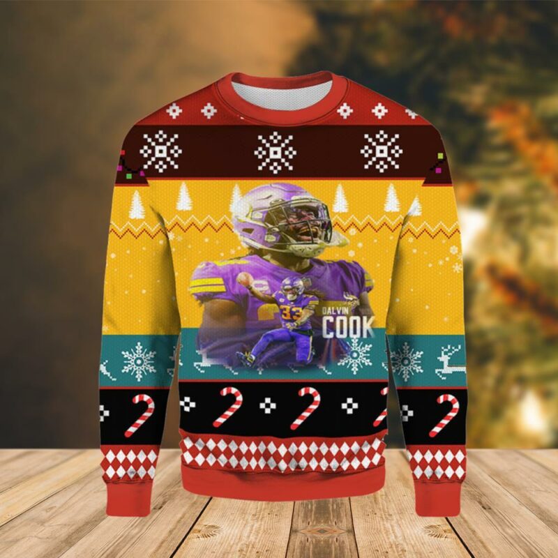 Nfl Dalvin Cook Minnesota Vikings Limited Ugly Sweater - Narides