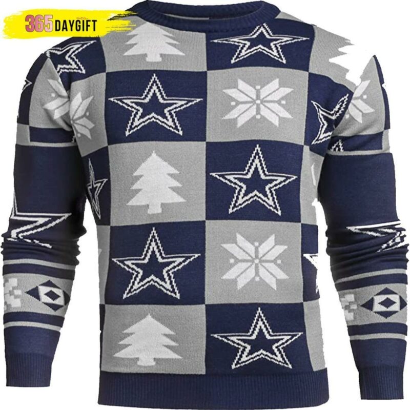 Nfl Patches Style Dallas Cowboys Christmas Limited Ugly Sweater - Narides