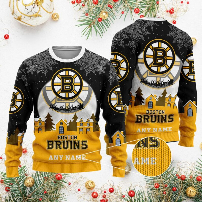 NHL Boston Bruins Special Christmas Ugly Sweater - Narides