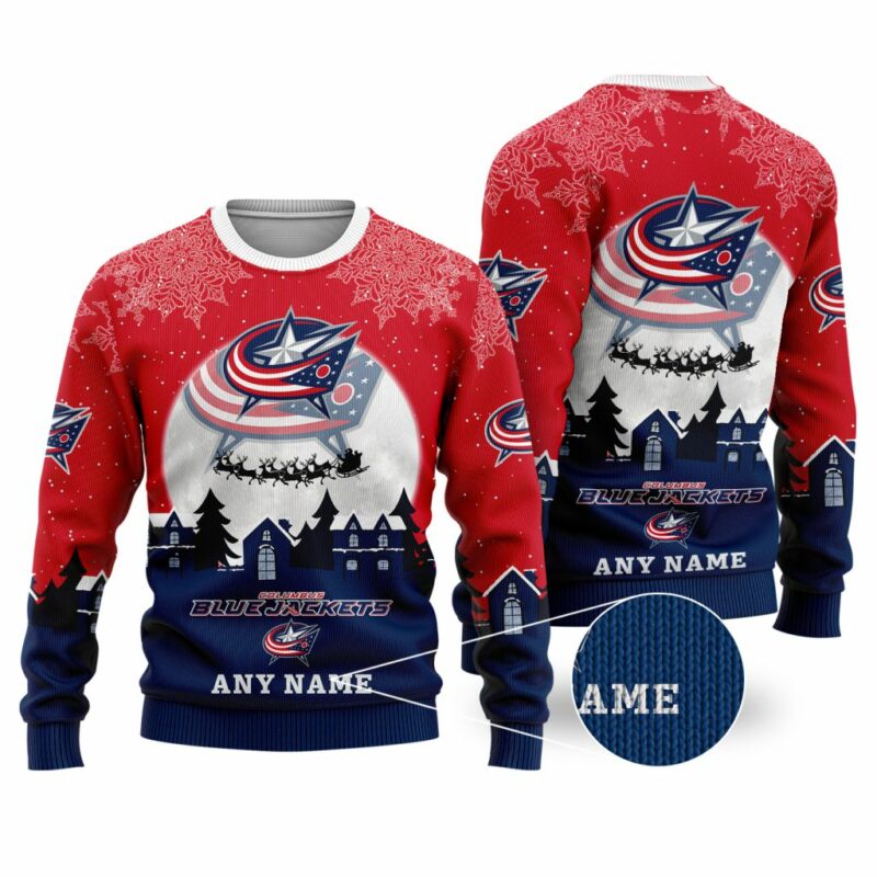 NHL Columbus Blue Jackets Special Christmas Ugly Sweater - Narides