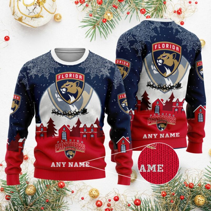 NHL Florida Panthers Special Christmas Ugly Sweater - Narides