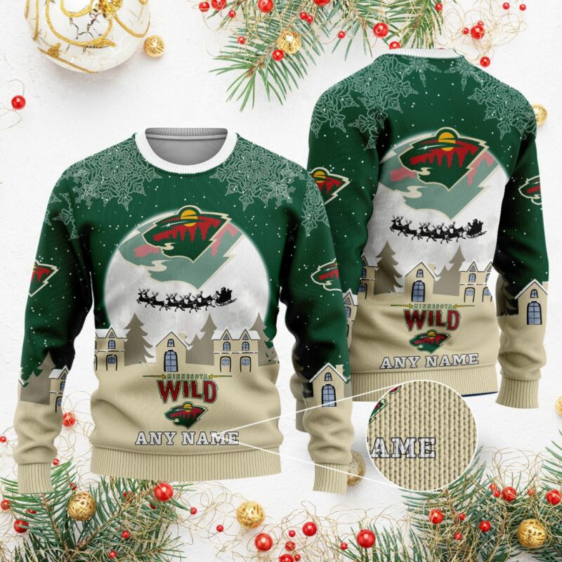 NHL Minnesota Wild Special Christmas Ugly Sweater - Narides