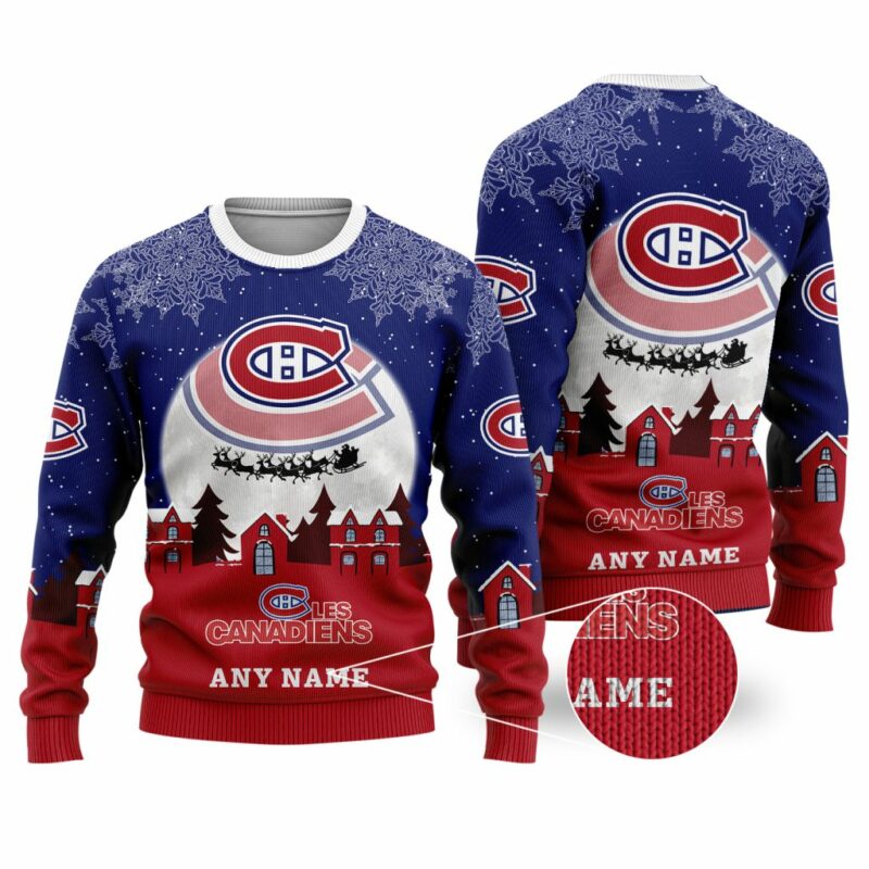 NHL Montreal Canadiens Special Christmas Ugly Sweater - Narides