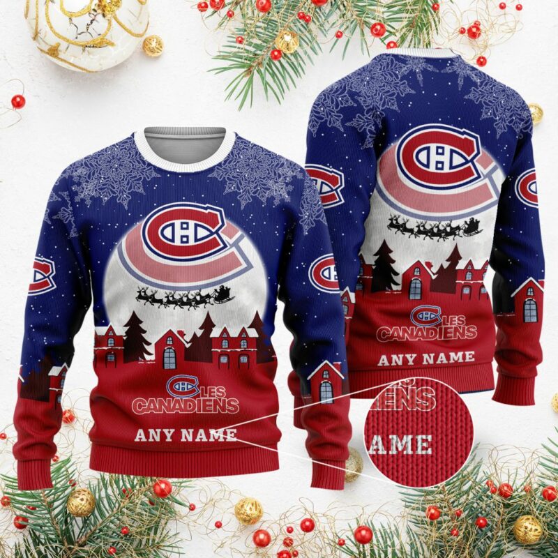 NHL Montreal Canadiens Special Christmas Ugly Sweater - Narides