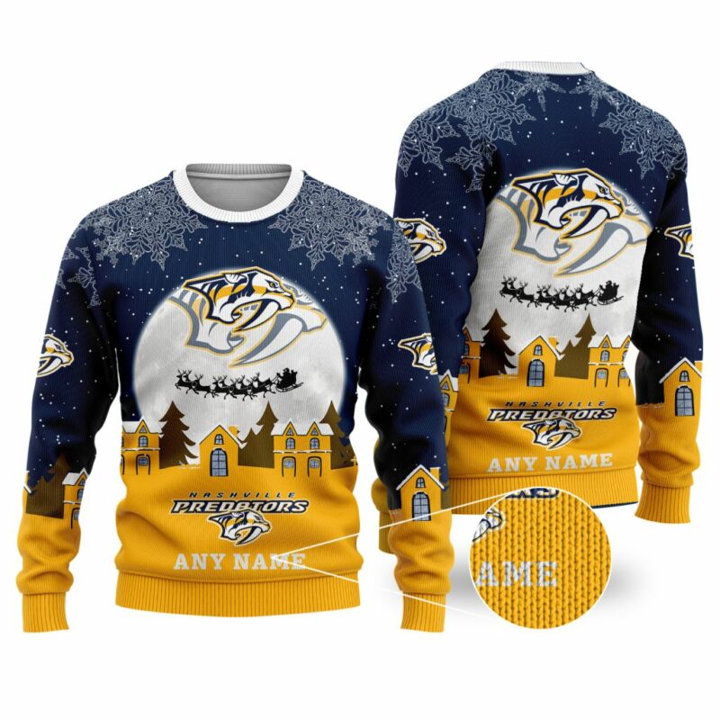 NHL Nashville Predators Special Christmas Ugly Sweater - Narides