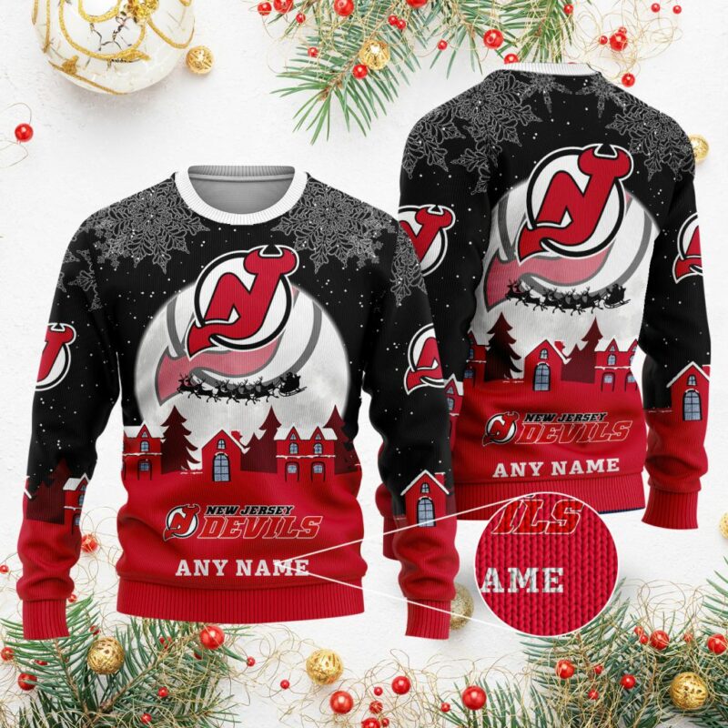 NHL New Jersey Devils Special Christmas Ugly Sweater - Narides