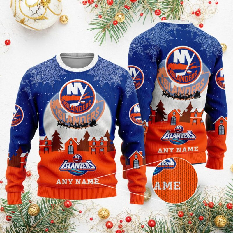 NHL New York Islanders Special Christmas Ugly Sweater - Narides