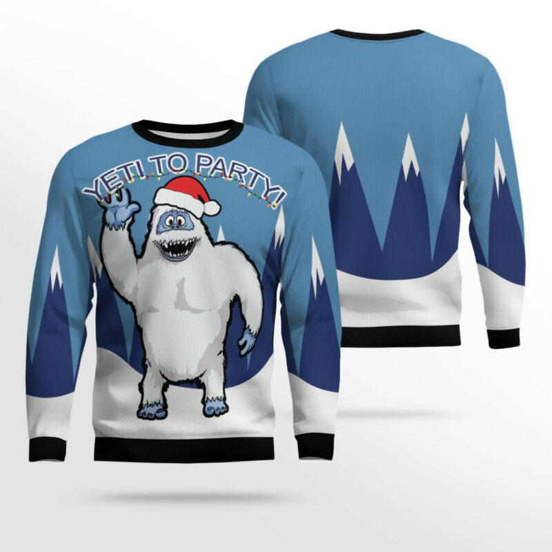 Bigfoot Party Ugly Christmas Sweater