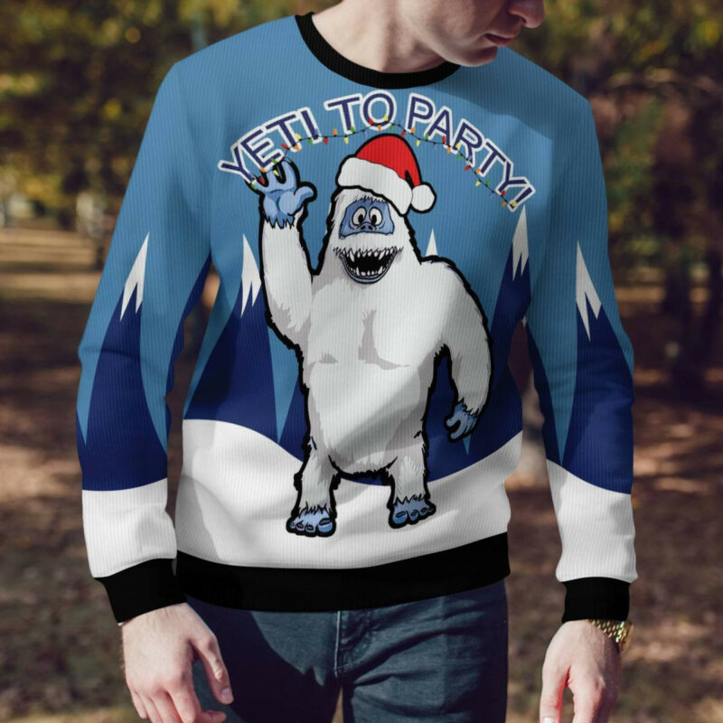 Bigfoot Party Ugly Christmas Sweater