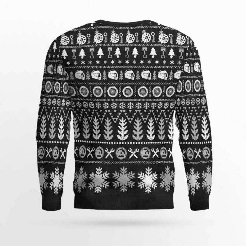 Braaap Moto Ugly Christmas Sweater (Grey Version)