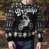 Braaap Moto Ugly Christmas Sweater (Grey Version)