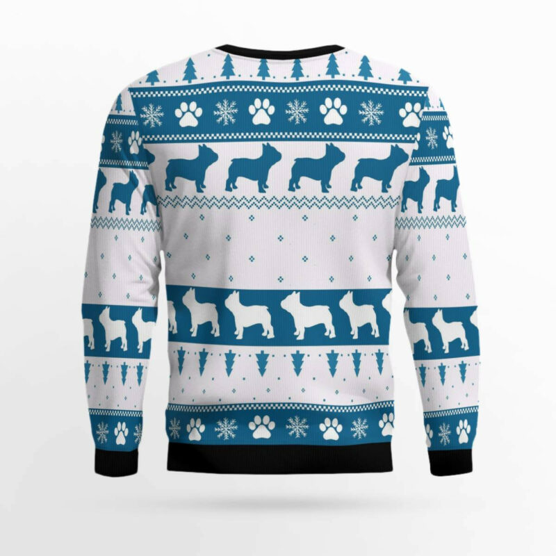 French Bulldog Greeting Ugly Christmas Sweater