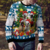 French Bulldog Greeting Ugly Christmas Sweater