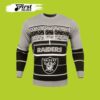 Oakland Raiders Stadium Light Up Raiders Christmas Limited Ugly Sweater - Narides