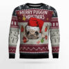 Merry Puggin Christmas Ugly Christmas Sweater