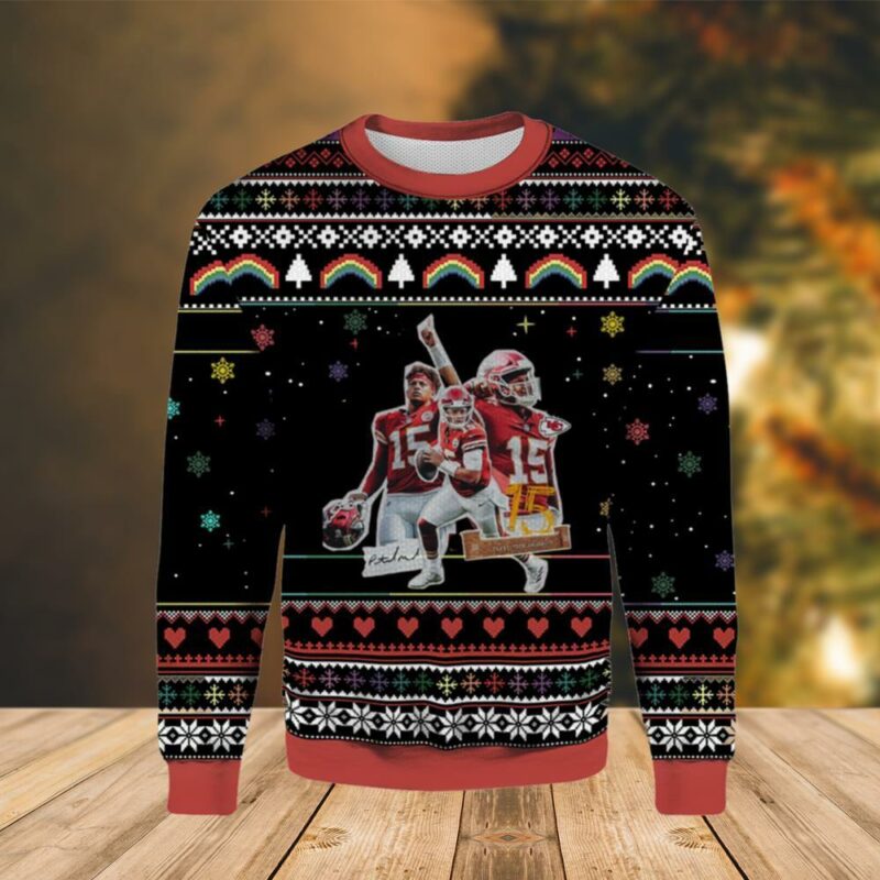 Patrick Mahomes 15 Kansas City Chiefs Limited Ugly Sweater - Narides