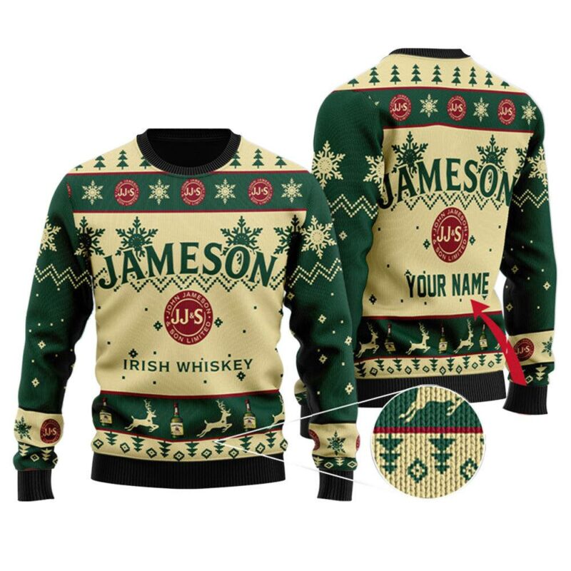 Personalized Jameson Christmas Ugly Sweater