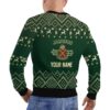 Personalized Reindeer Jameson Whiskey Christmas Ugly Sweater