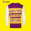 Purple Lakers Christmas Awesome Ugly Sweater - Narides