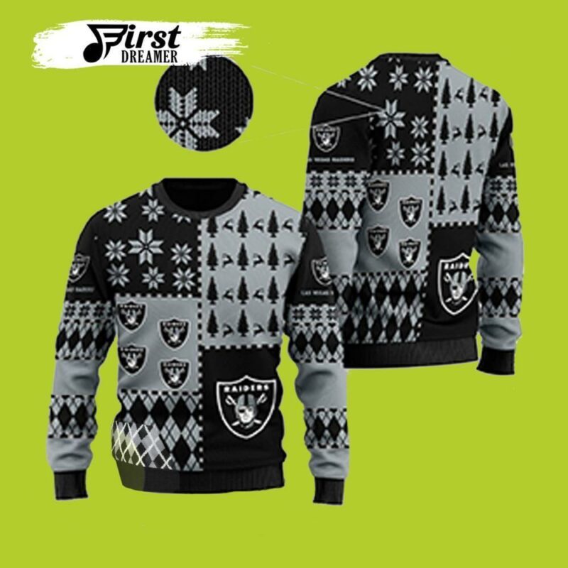 Raiders Christmas Holiday Party Raiders Fans Ugly Sweater - Narides