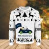 Seattle Seahawks Joe Cool Snoopy Christmas 2 Awesome Ugly Sweater - Narides