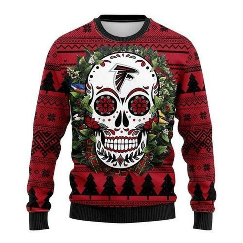 Skull Flower Arizona Cardinals Christmas Limited Ugly Sweater - Narides