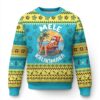 Xmas in Hawaii Ugly Christmas Sweater Mele Kalikimaka Hawaiian Tropical Sunbath Santa TS02