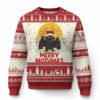 Mothman Xmas Ugly Christmas Sweater Funny Merry Mothmas Cryptid Santa TS02