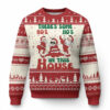 Christmas Santa Ugly Christmas Sweater Theres Some Hos In This House Funny Xmas TS02