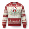 Christmas Skeleton Ugly Christmas Sweater It's Fine I'm Fine Everything Is Fine Xmas Light Funny TS02