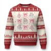 Pink Christmas Coquette Bow Ugly Christmas Sweater Santa Festive Xmas Vibe TS02