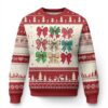 Merry Christmas Coquette Bow Ugly Christmas Sweater Festive Xmas Vibe TS02