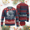 Skeleton Christmas Ugly Christmas Sweater Ho Ho Holy Shit What A Year Funny Boujee Xmas Vibe TS02